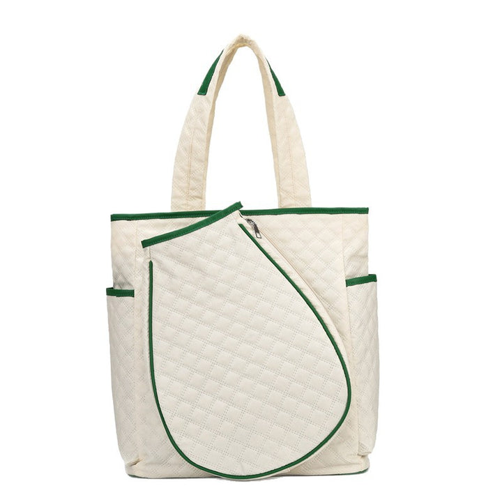 Quilted Multi-Pocket Tote Bag Bowlift