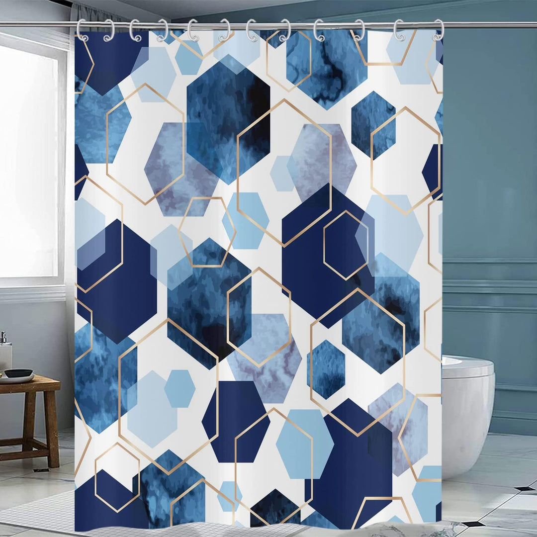 Geometric Motif Shower Curtain Bowlift