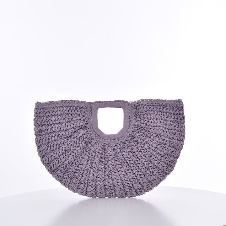 Handcrafted Ribbed Structure Beach Bag Bowlift