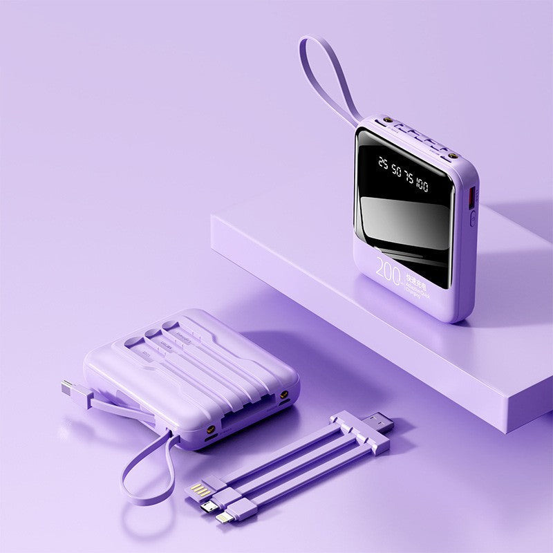 Portable power bank with smart charging and LCD display Bowlift