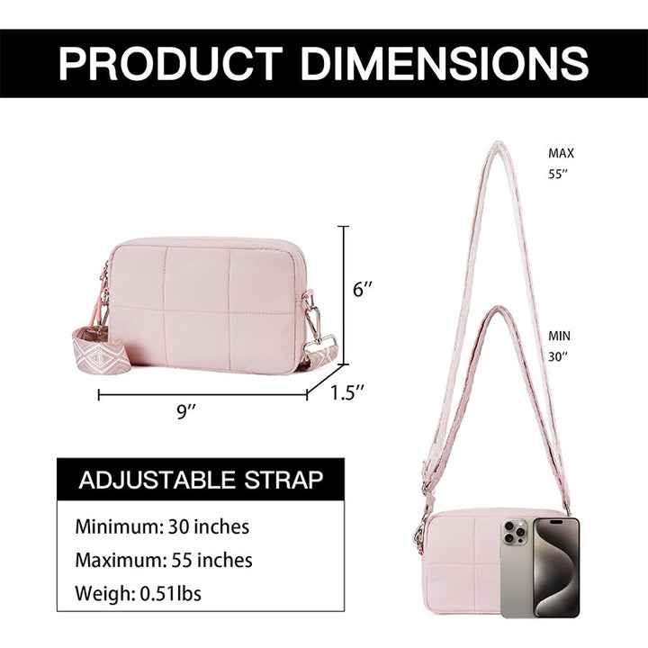 Padded shoulder bag with adjustable shoulder strap Bowlift