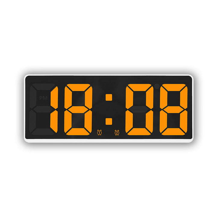 Digital LED alarm clock with large, light blue display and snooze function Bowlift
