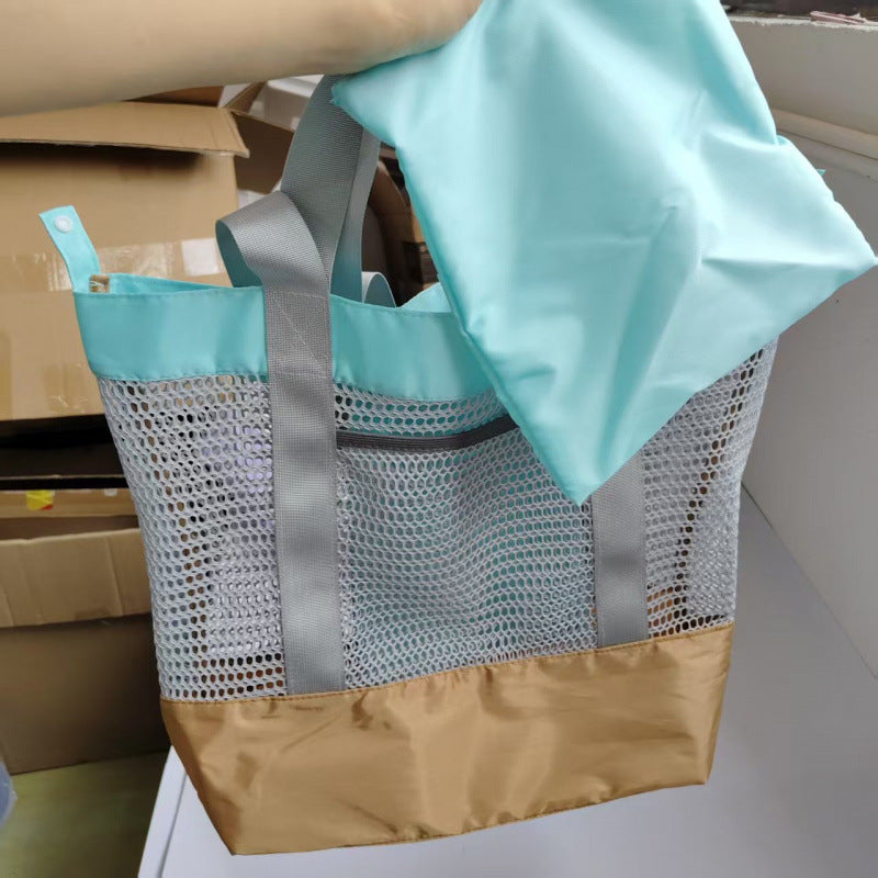 Portable mesh bag with sturdy handles Bowlift