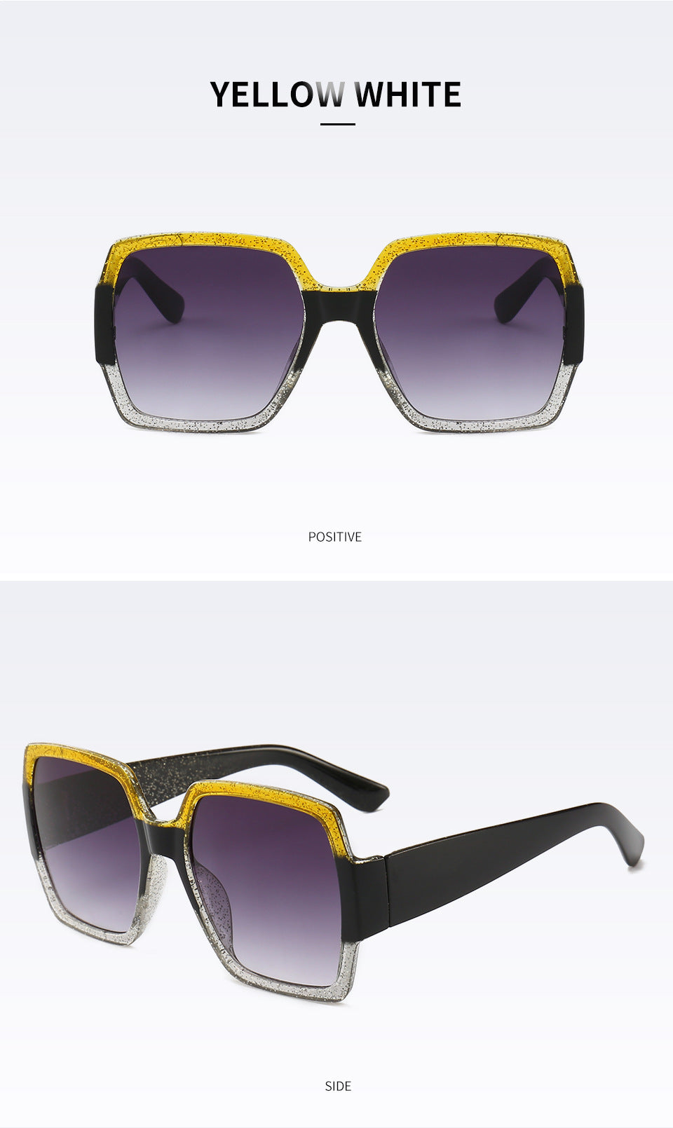 Sparkling Geometric Frame Sunglasses Bowlift