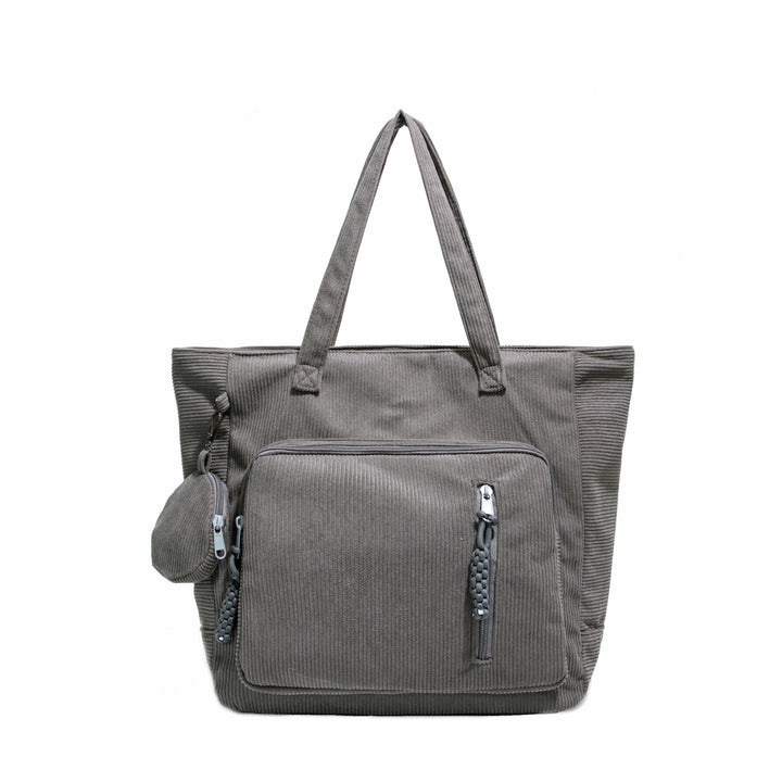 WoSpacious Multi-Pocket Canvas Tote Bag Bowlift