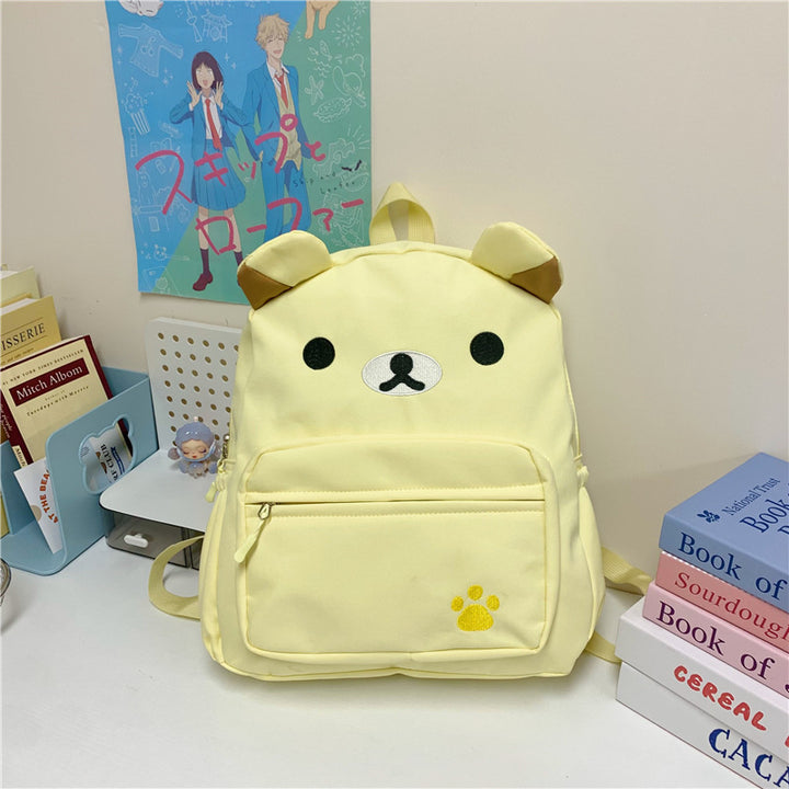 Cute Cartoon Bear Face Backpack