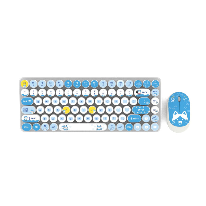 Retro-Design Keyboard and Mouse Set Bowlift