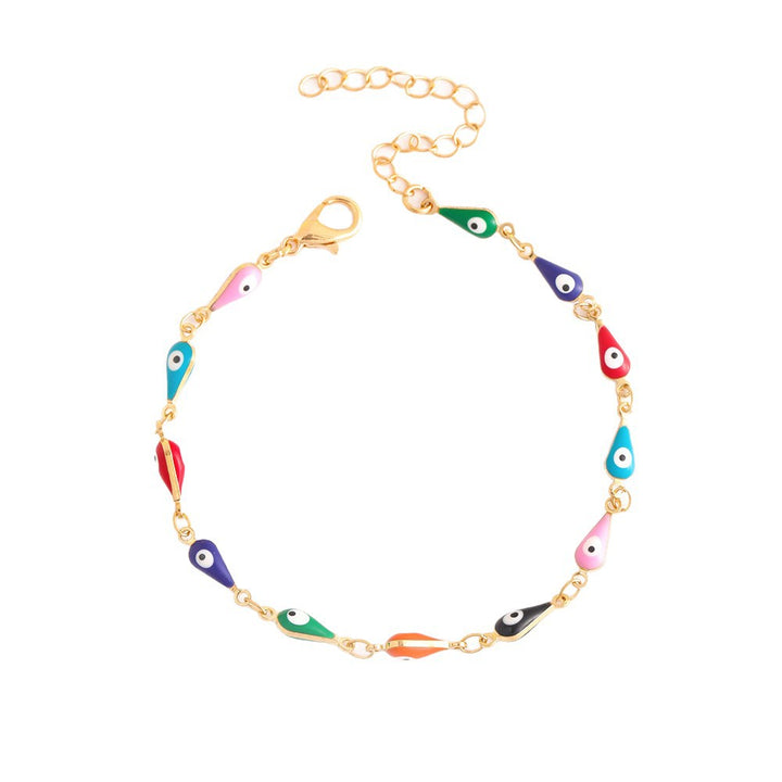 Colorful Evil Eye Charm Anklet Bowlift 1788164324