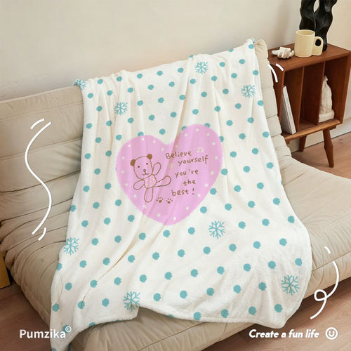 Cozy Inspirational Plush Throw Blanket