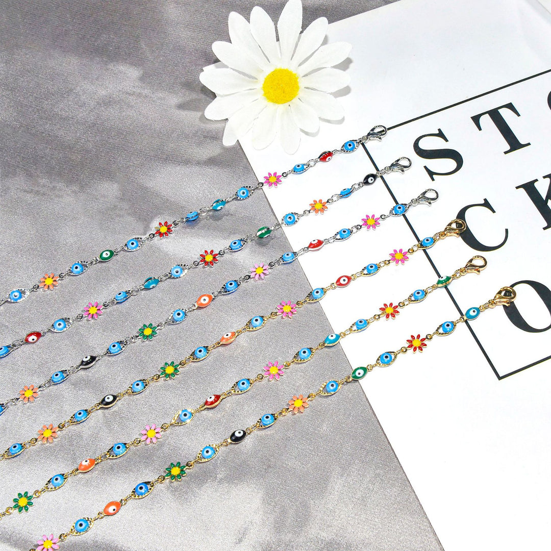 Colorful Evil Eye Charm Bracelet Bowlift 1788164354