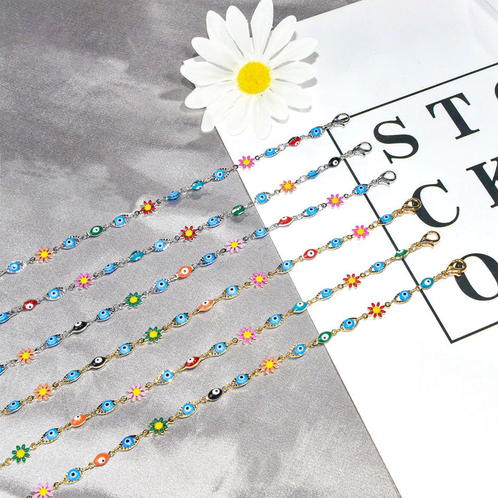 Colorful Evil Eye Charm Bracelet Bowlift 1788164354