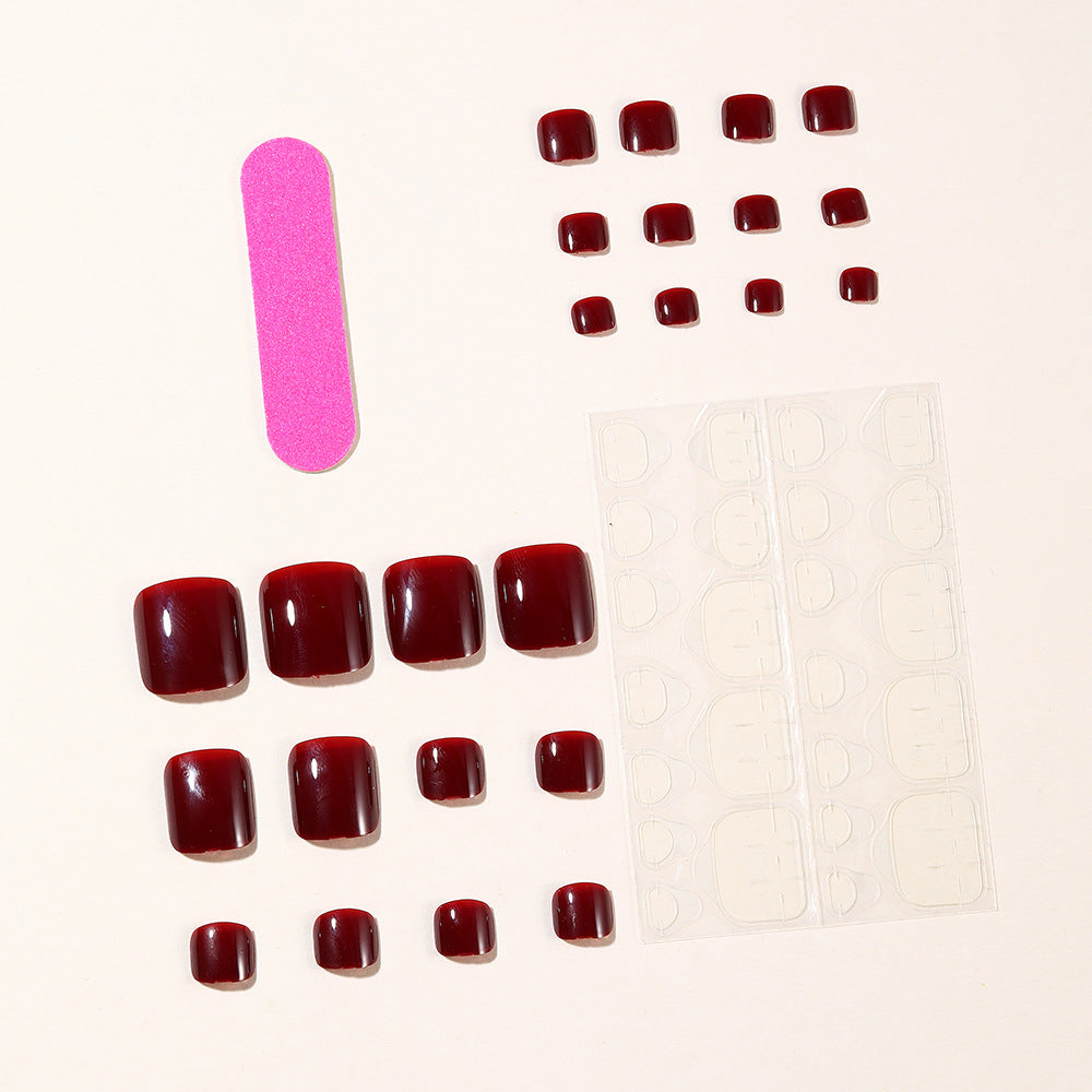 Glossy Gel Toe Nail Art Bowlift
