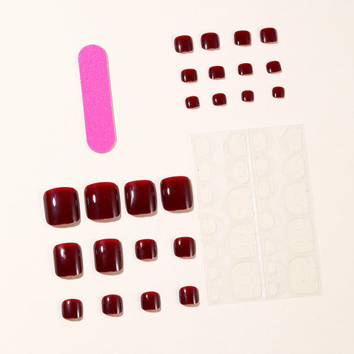 Glossy Gel Toe Nail Art Bowlift