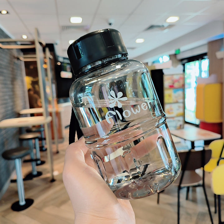 Ladies Practical Water Bottle with Detachable Carrying Strap Bowlift