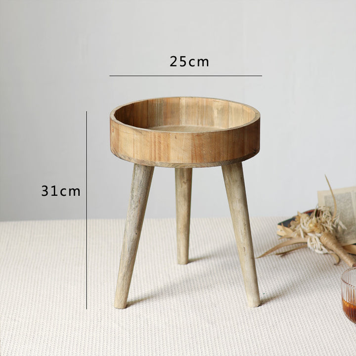 Modern side table made of wood Bowlift
