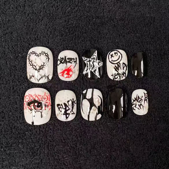 Artistic Abstract Finger Nail Art Set Bowlift