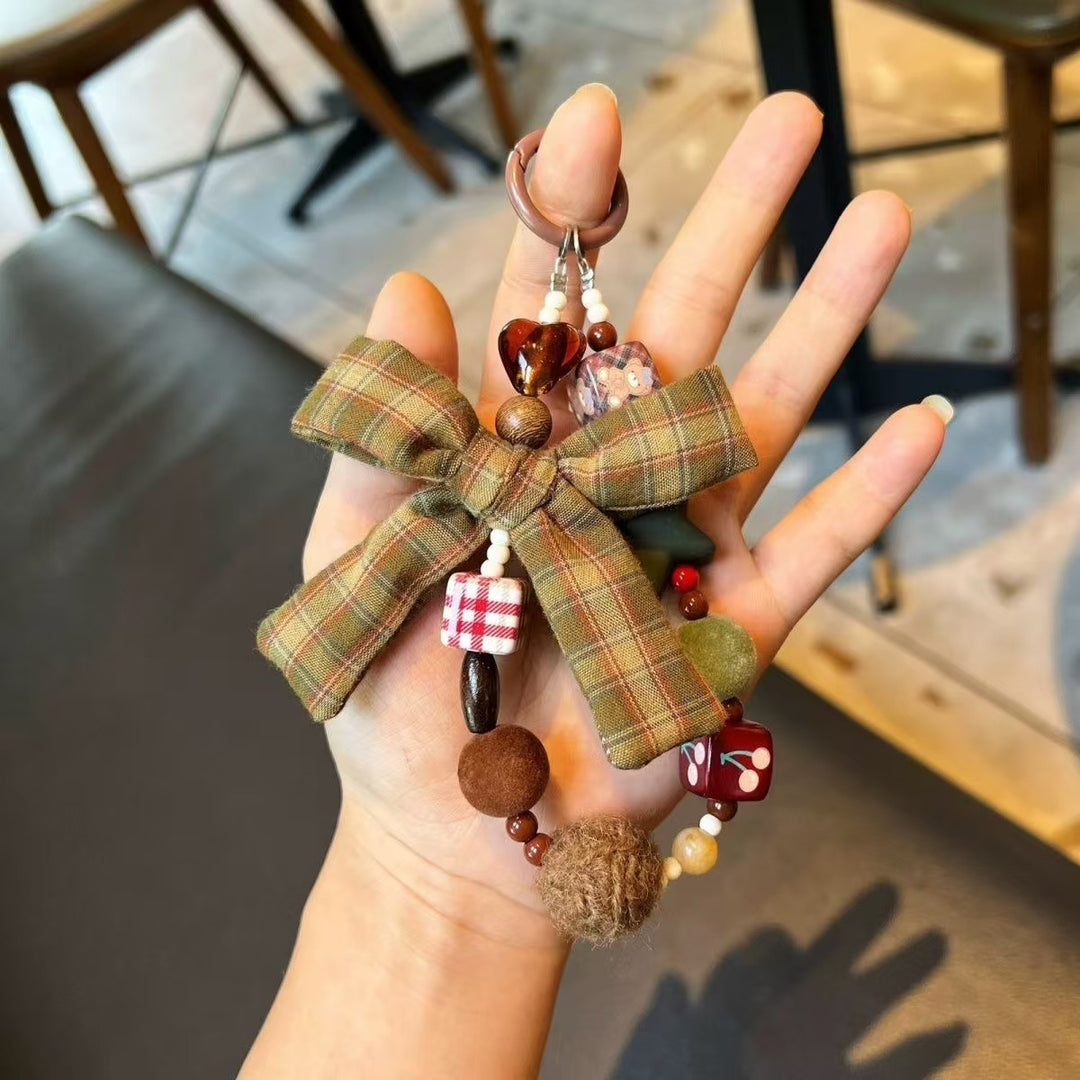 Decorative Beaded Bow Keychain Bowlift