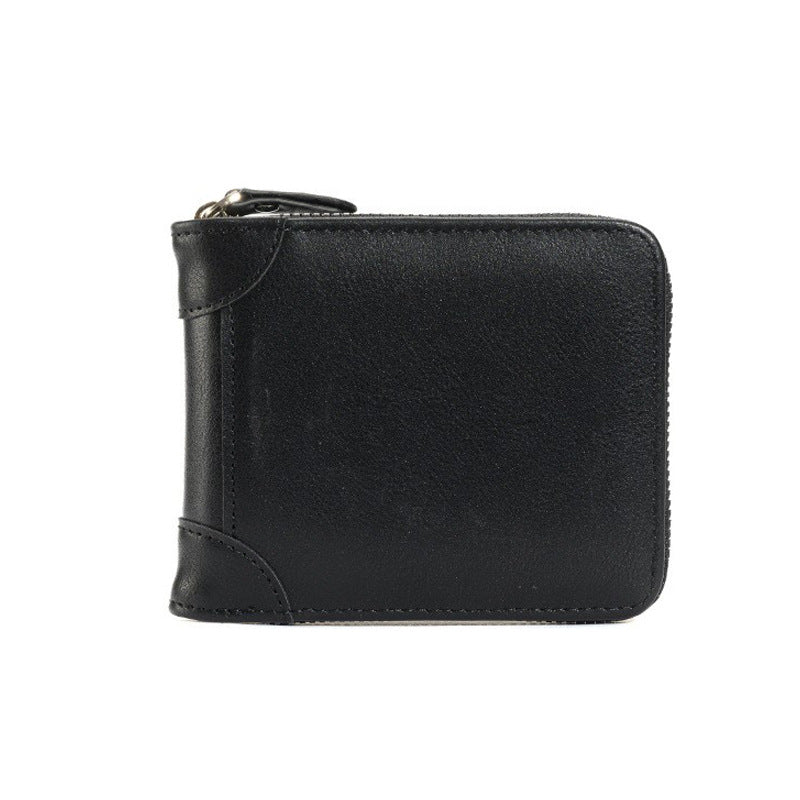 Durable Leather Zipper Wallet