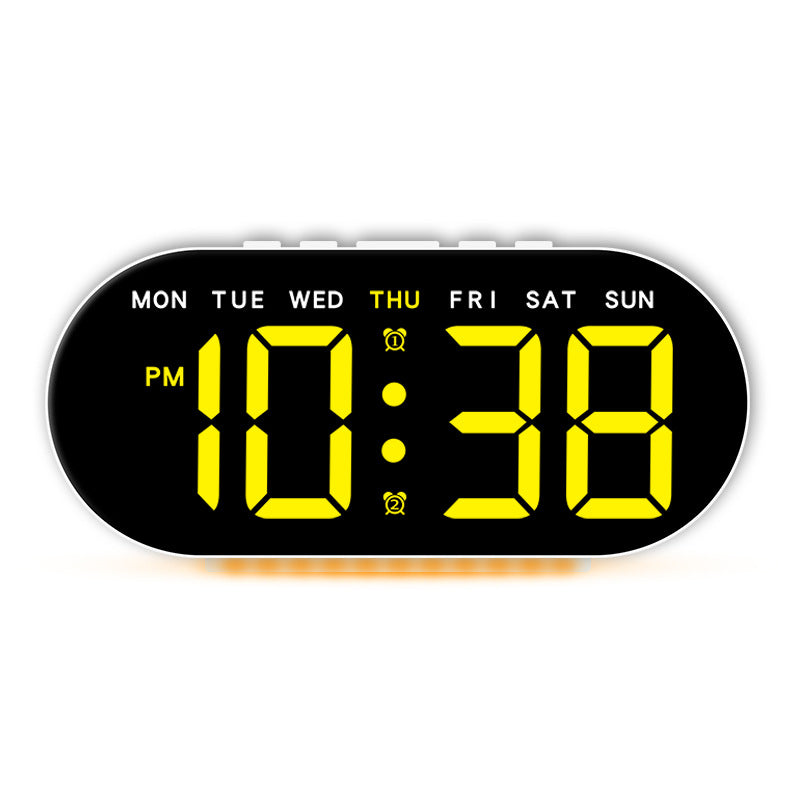 Digital Alarm Clock with Large LED Display and Temperature Display Bowlift