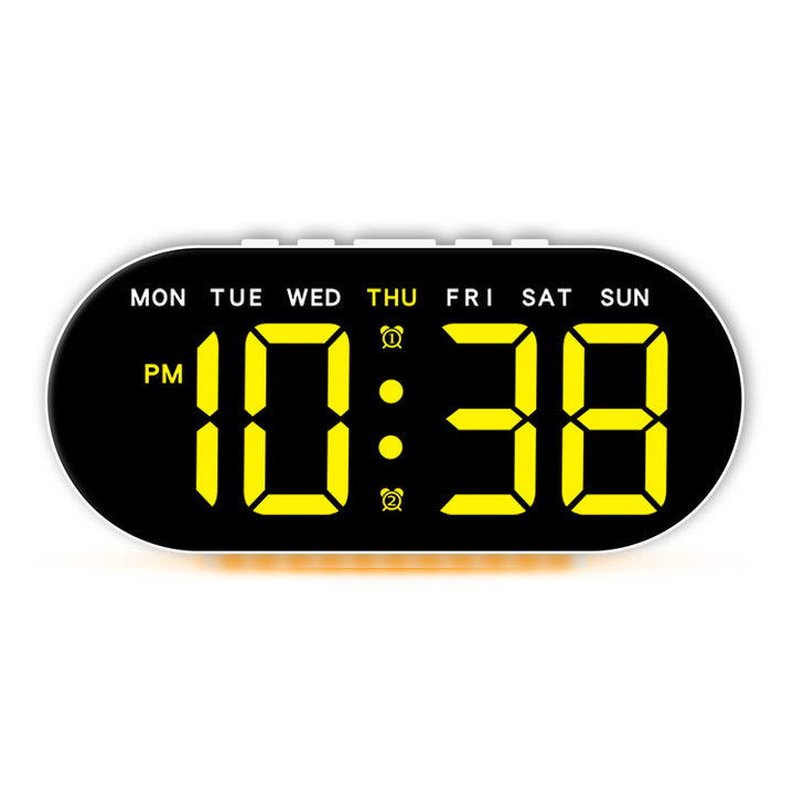 Digital Alarm Clock with Large LED Display and Temperature Display Bowlift