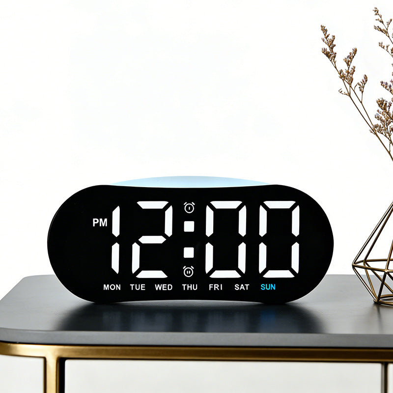Digital alarm clock with large LED display Bowlift