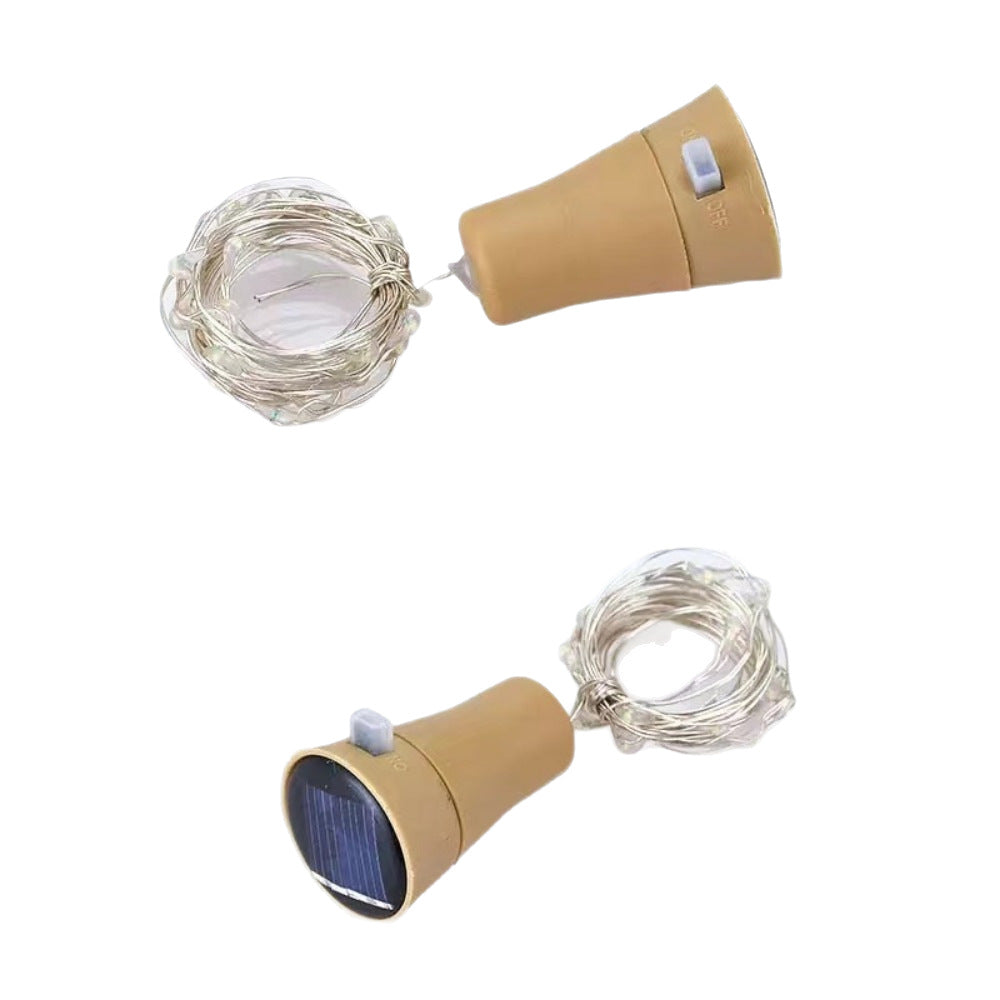 LED Bottle Stopper Fairy String Lights With Waterproof Battery Cap And Flexible Copper Wire Bowlift