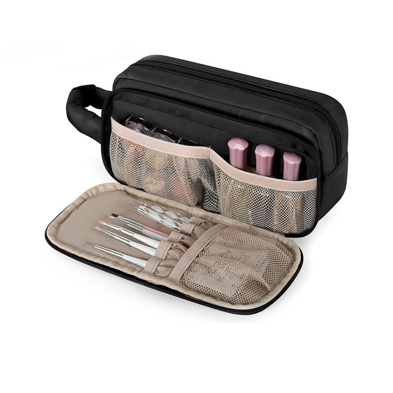 Cosmetic Organizer Bag with Transparent Design and Practical Compartments Bowlift