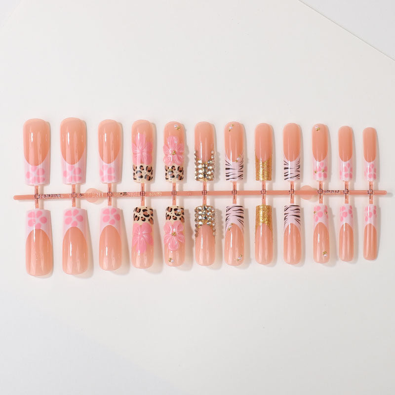 Floral Art Press-On Nail Tips Bowlift