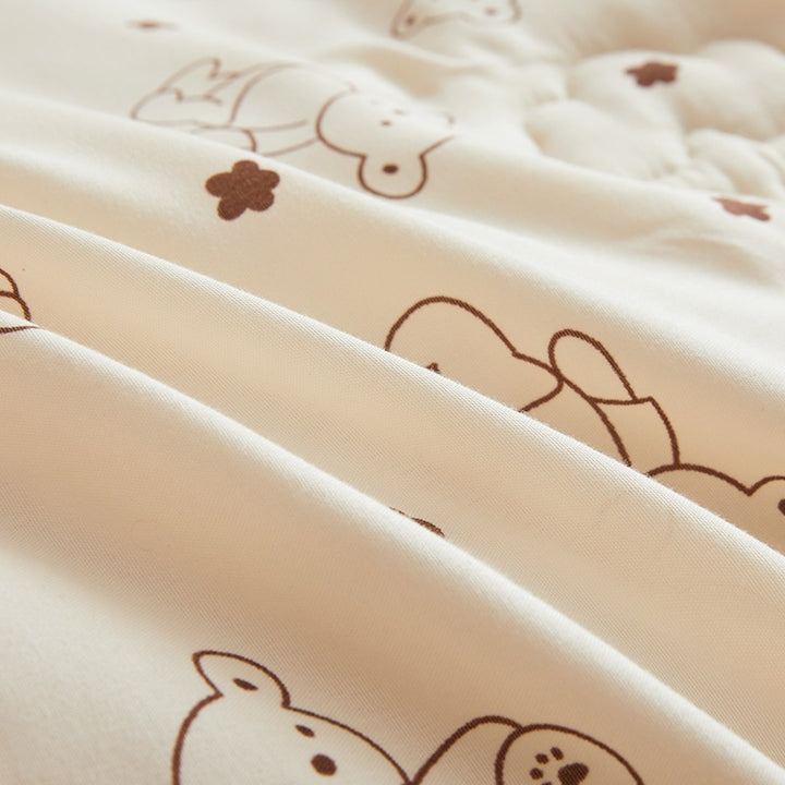 Women's cozy blanket with lovely bear pattern Bowlift