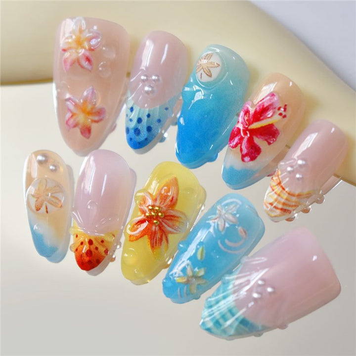 Artistic Tropical Nail Art Set Bowlift