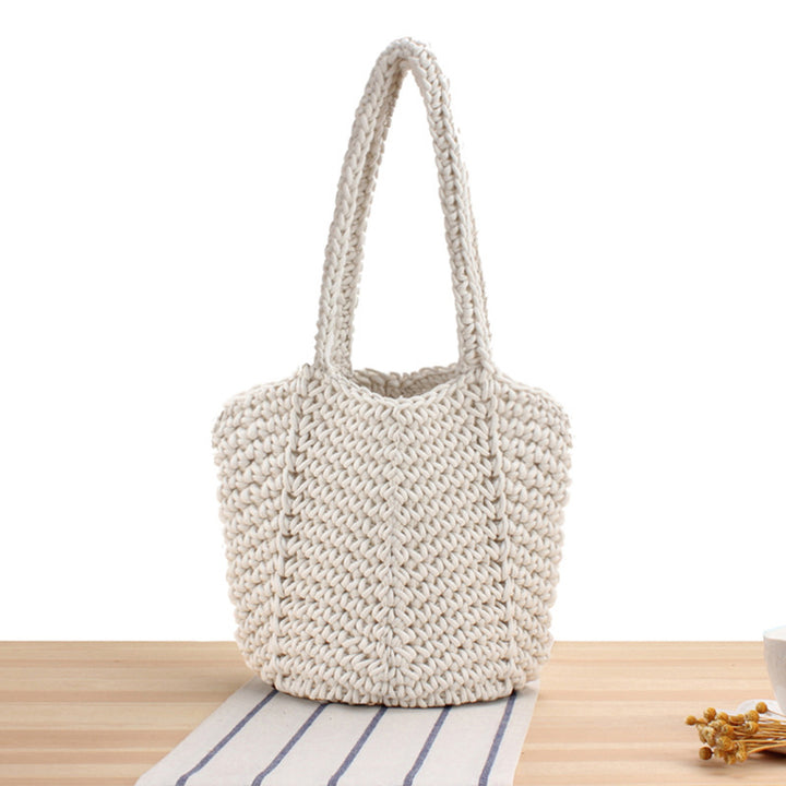 Braided Beach Bag in Modern Style Bowlift