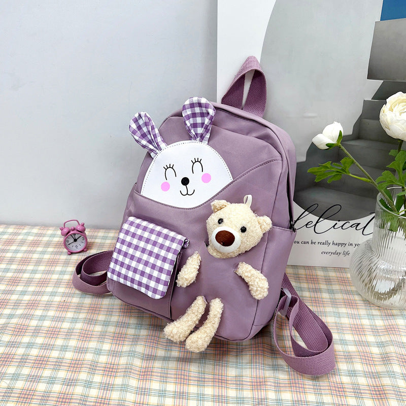Cute Animal-Themed Plush Backpack Bowlift