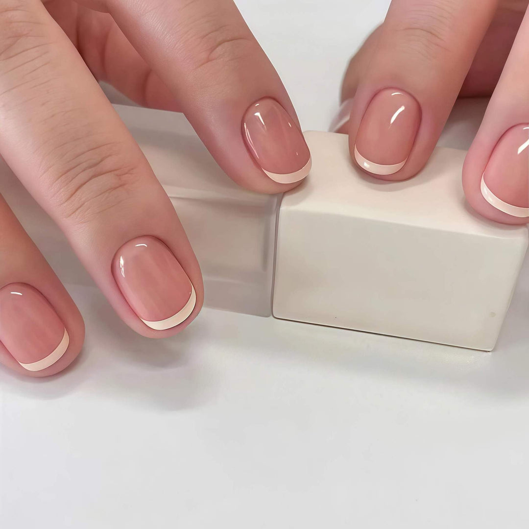 Professional French Tip Nail Set Bowlift