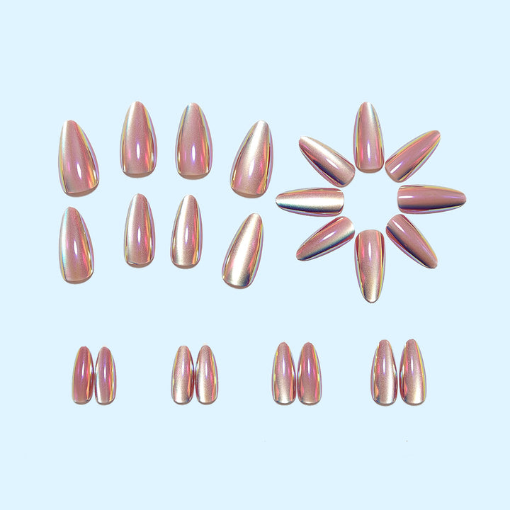 High-gloss artificial nails with elegant gradient Bowlift