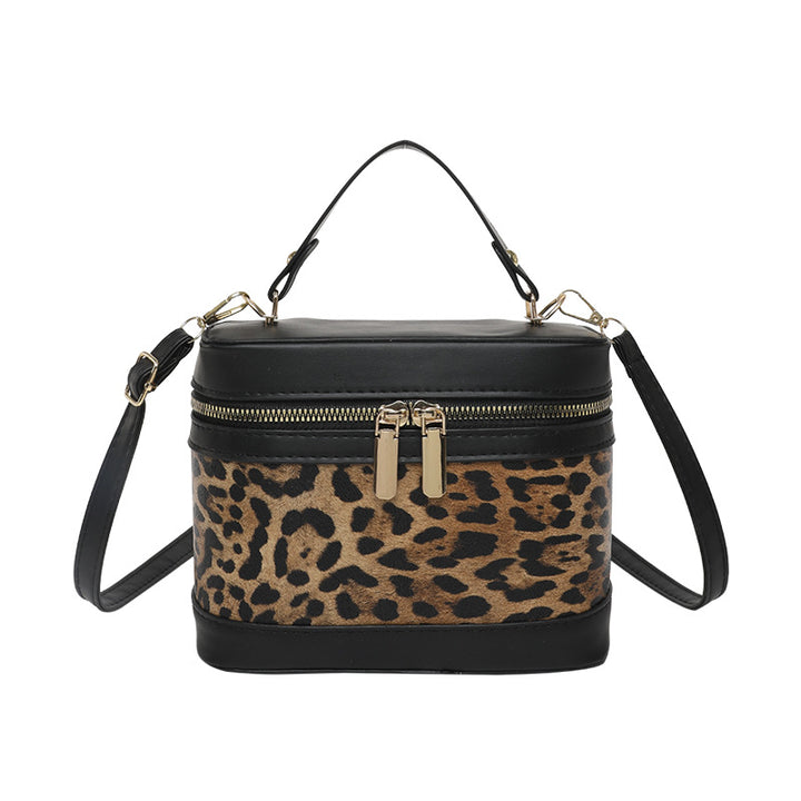 WoChic Leather and Fabric Crossbody Bag Bowlift