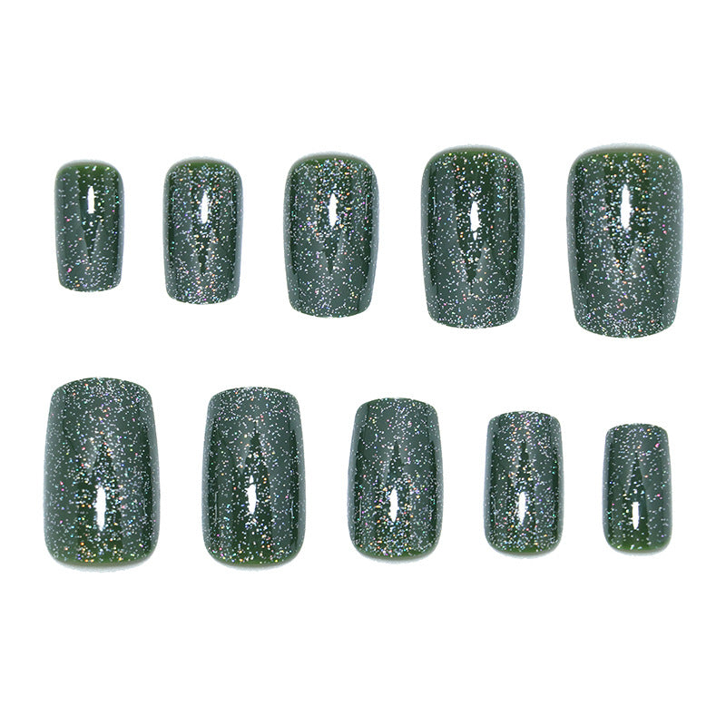 Glittering Press-On Nails Bowlift