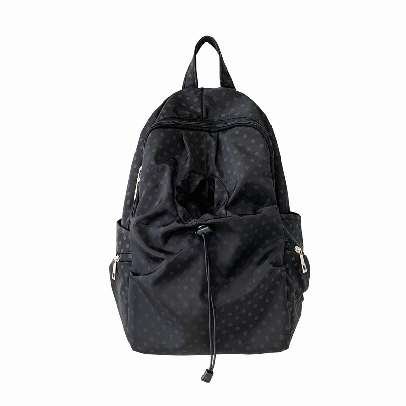 Leisure backpack with functional folding technique and multiple outer pockets Bowlift