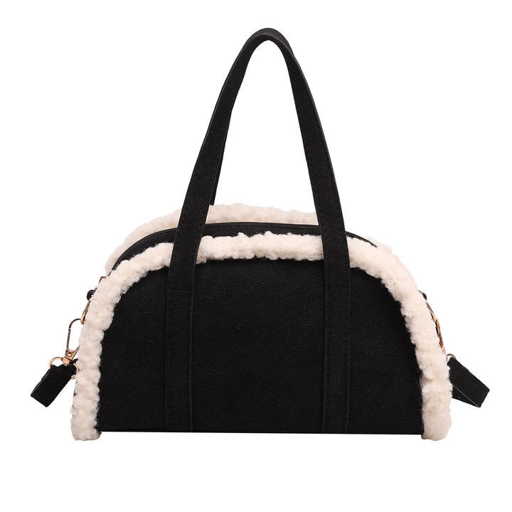 Cozy Faux Suede Handbag