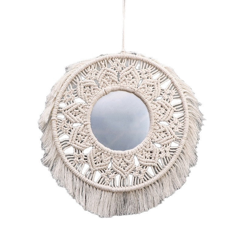 Decorative Macrame Mirror Bowlift