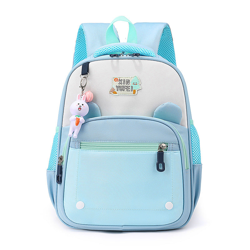 Cartoon-Themed Multi-Compartment School Backpack Bowlift