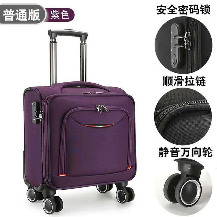 Hard-shell trolley suitcase with stable 360-degree wheels and integrated combination lock Bowlift