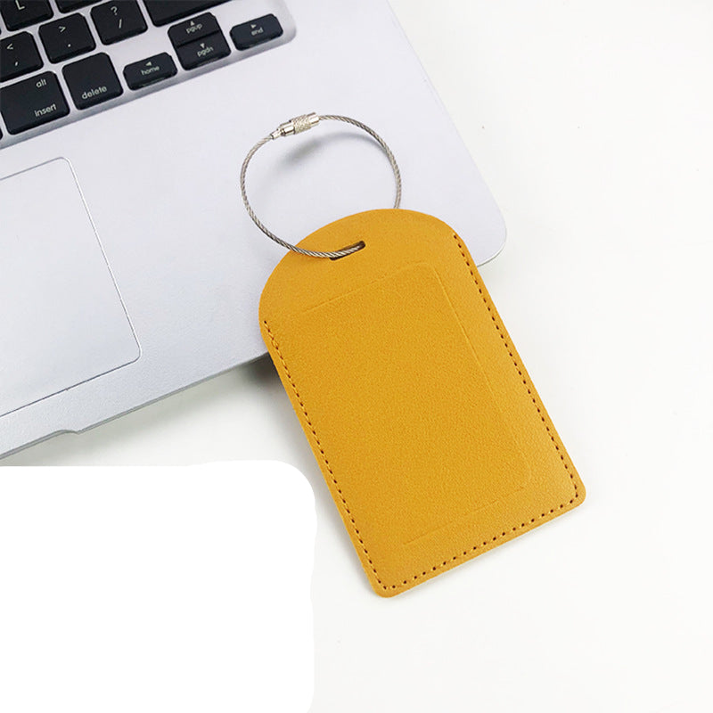 Premium Leather Travel Luggage Tag Bowlift