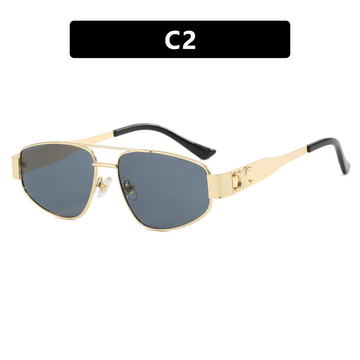 Ladies sporty sunglasses with polarized lenses and elegant metal frame Bowlift