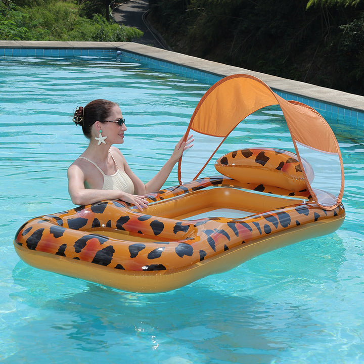 Women's Inflatable Swimming Ring with Watermelon Design Bowlift