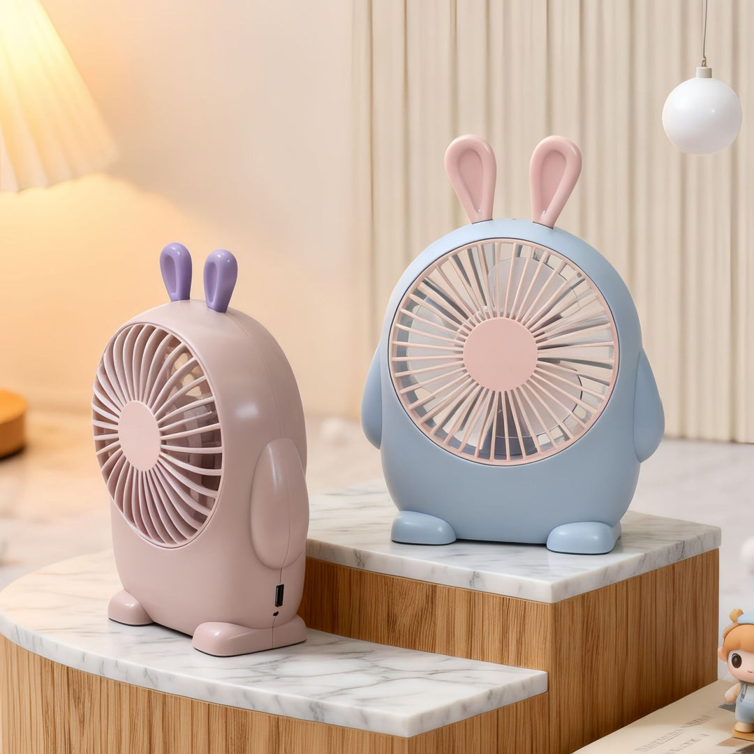 Ladies Portable Table Fan with Innovative Animal Design Bowlift