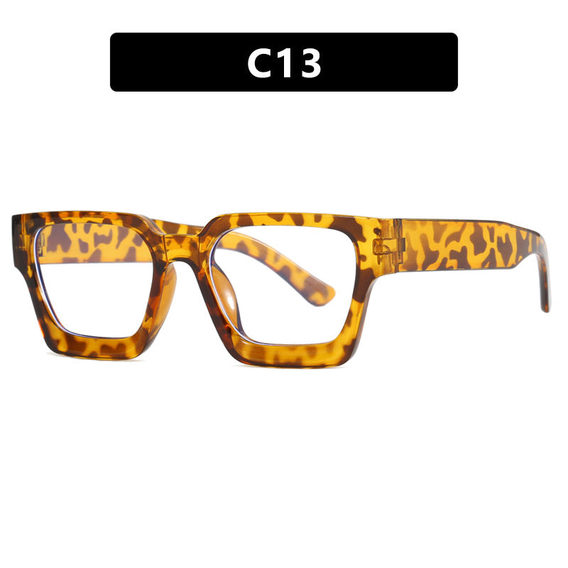 Women's fashionable square reading glasses with transparent frame construction Bowlift