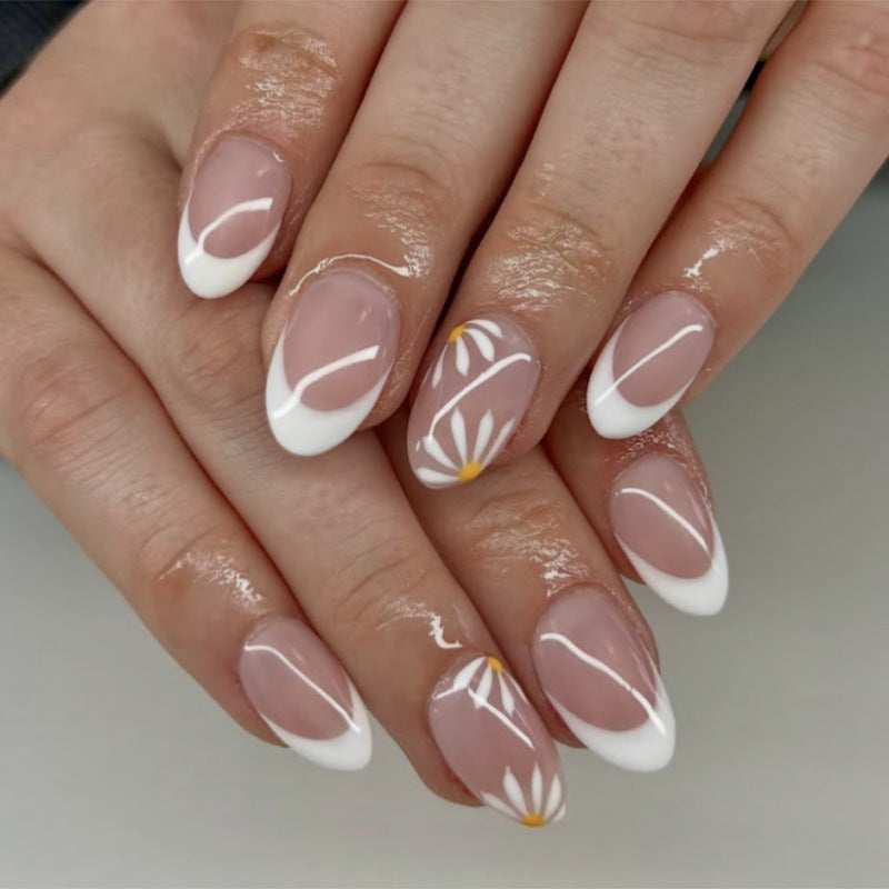 Elegant Nail Art with Floral Designs Bowlift