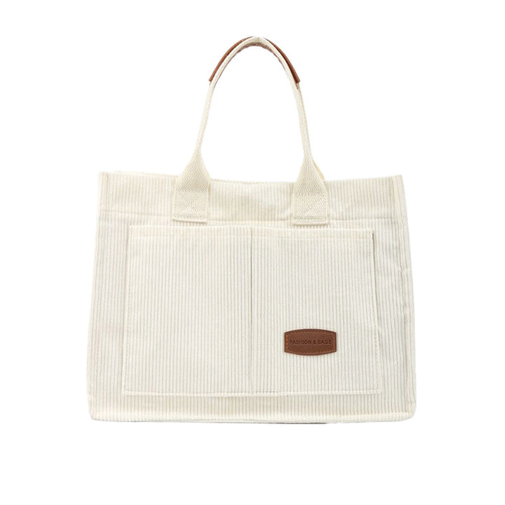 Versatile Corduroy Utility Tote Bowlift