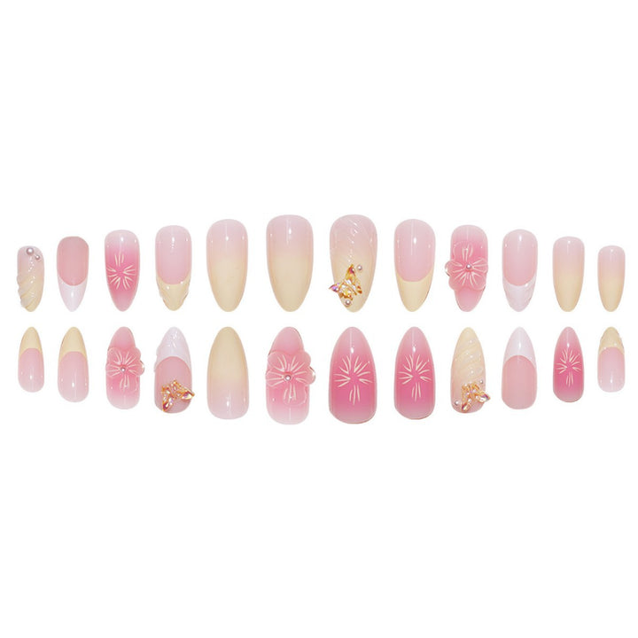 Floral-Inspired Decorative Press-On Nail Extensions Bowlift