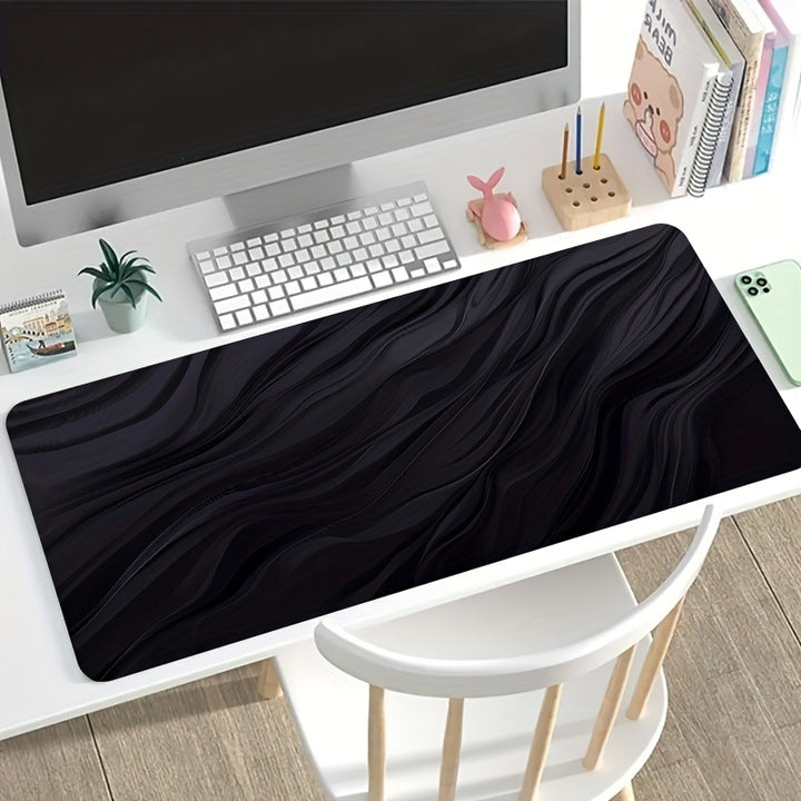 Artistic Wave Design Desk Mat Bowlift